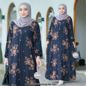 Daster Lowo Jumbo Dress Bigsize Pakaian Wanita Ld 150 cm Kain Rayon Super Tebal Muat BB 45 - 100 KG