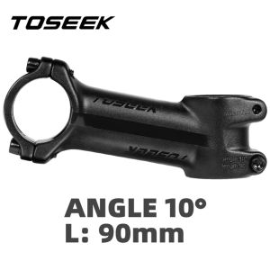 TOSEEK Mtb Road Bicycle Handlebar Stem 7 10 17 25 35 Degree Aluminum Stem 70 80 90mm MTB Power 31.8mm Bike Table Bicycle Parts