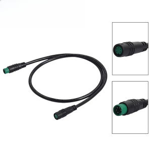 Cáp Nối Dài Chống Nước 5 Chân Đực Sang Cái Cho Phụ Kiện Màn Hình Xe Đạp Điện Bafang