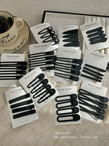 Black Simple Hair Clips for Women Hairpin Fronthair Clip Bangs Clip Straight Hair Clip Duckbill Clip Hair Accessories