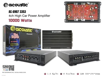 Power Audio 4ch Mosfet Accoustic AC3353 new