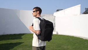 BANGE 7839 City Walk Backpack NEW ARRIVAL | Fits 15.6" Laptop & 12.9" Tablet | (46x29x18cm) (24L) 0.91kg | Waterproof Nylon Fabric | Anti-Theft Design | Quality Zipper | Premium Professional Travel Business Bag
