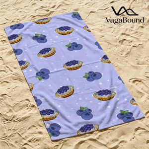 BILIBILI | Blueberry Tart Beach Towel Sand Free Quick Dry Absorbent Thin Compact Towels for Swimming Pool Camping Beach Accessories