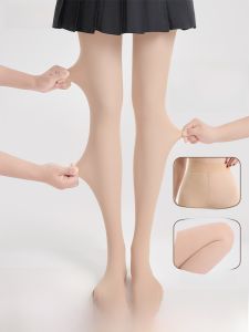 Supernatural Superb Fleshcolor Pantynose Female Spring Autumn Winter Fleece-lined Thickened Nude Feel Skin Color 24 Years Base Pantyhose Silk Incarnadine Stockings