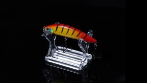 Fishing Lure 6.5cm/8g Minnow Sinking Water Long Throw Fishing Gear Hard Bait Minnow 3D Eyes Laser Trolling Plastic Buzz Bait Lure With 2 Trible Hook