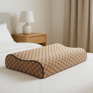 Gối Công Thái Học Họa Tiết Cao Cấp 40x60cm Chống Đau Cổ Vai Gáy Êm Ái Thoáng Khí Giúp Ngủ Ngon