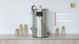 [Guten+Wifi Version] หม้อต้มเบียร์ไฟฟ้า All-in-one Guten Brew 70 ลิตร 220-240V 3200W พร้อมระบบป้องกันการไหม้ (Anti-Burn) และ ฝากระจกใสมองเห็นด้านใน + ผ้าคลุมฉนวน (insulation Jacket)