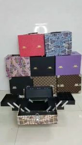 Tặng Kem dưỡng ẩm Lotion Hàn Quốc - Cốp mỹ phẩm chuyên nghiệp The Rucy Hana hộp đựng dụng cụ trang điểm phun xăm nối mi size 30x20x25 cm nhiều màu lựa chọn