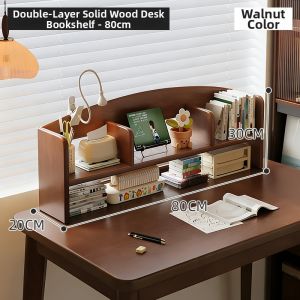 ZHUSHANXIA | Wooden Desktop Bookshelf Organizer