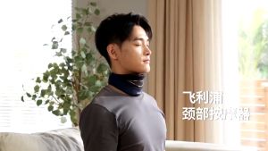 Philips Neck Massager [V-Shaped Spout | EMS Low & Mid-frequency Pulses | 2 Levels Hot Compress] Chinese Version PPM3306N