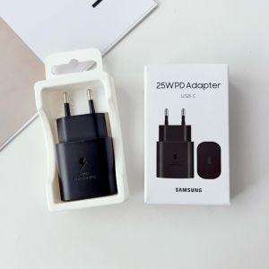 Samsung | Sạc Nhanh Siêu Tốc Samsung 25W USB Type C Bộ Chuyển Đổi EU/US/UK Dành Cho Galaxy S26/S25/S24/S23/S22 A54 A34 Z Flip 7 - Tương Thích Sạc Nhanh