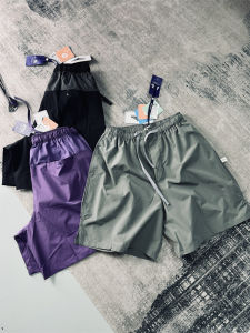 กางเกงขาสั้นผ้าโพลีเอสเตอร์แห้งเร็วสำหรับเล่นกีฬากลางแจ้งสำหรับผู้ชายและผู้หญิง กางเกงขาสั้นชายหาดแบบหลวมๆ สีบล็อก กางเกงขายาวสำหรับเล่นกีฬาแบบลำลอง