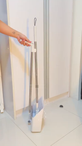 🔥 3 in 1Household Broom and Dustpan Set Inch Long Handle Broom with Stand Dustpan Combination Set