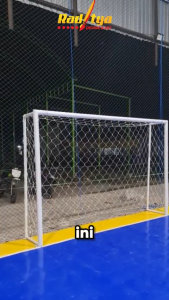 Gawang Futsal Bongkar Pasang 3x2 Meter – Tiang Besi Galvanis Tebal 1.8mm – Tahan Lama & Mudah Dipindah