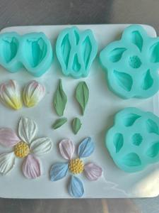 Silicone Chocolate Scraper Flower Finish Product Special for Cake Decoration Baking Tool Festive Celebration Supplies