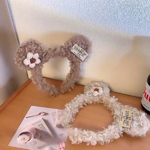 FG Bando Wanita Karakter Telinga Beruang Bulu Lucu Korea Headband Fashion Bandana Aksesoris Rambut A-10