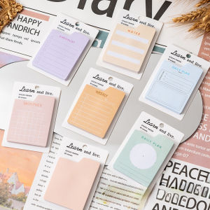 Plan Note Padมัลติฟังก์ชั่นวันสัปดาห์และเดือนแบบพกพา Sticky Note รายการหมายเหตุสามารถฉีกขาด N ครั้ง Sticky Tabs เครื่องเขียน