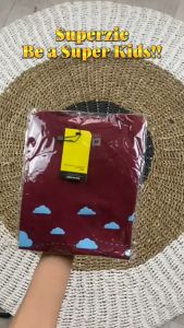 Baju anak laki laki distro karakter kendaraan kapal kertas warna maroon bahan adem sablon plastisol