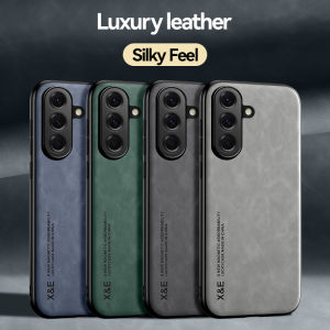 szhaiyu | Skin Feel Magnetic Leather Phone Case for samsung Galaxy S23 S24 S25 FE S26 Ultra Plus A57 A37 A17 A07 A26 A06 A36 A56 A16 Cover