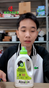 Nước Giặt Hữu Cơ Almawin HMH.8000750 750ml - Hương Cỏ Roi Ngựa - Dành Cho Vải Đen & Tối Màu Giữ Màu Lâu Không Đọng Cặn Trắng - Dành Cho Da Nhạy Cảm - BST