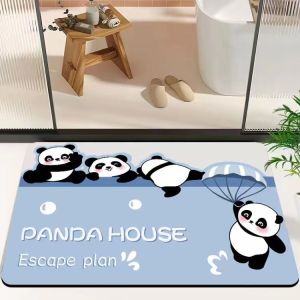 Quick Dry Soft Silicon Dendroid Mat Anti Slip Entrance Door Mat for Bathroom Kitchen Absorbent Floor Rug Home Decor Carpet