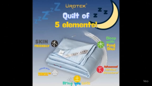 UROTEK 5-Elements Feng Shui Energy Quilt [Tencel Graphene] - Premium Cooling Comforter & Air Conditioner Blanket