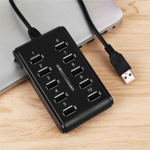 10 Port USB Hub Extension Cable USB 2.0 Splitter Double Row Hub Adapter High Speed For Laptop PCB Interface Device
