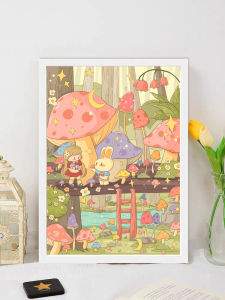 300-Piece Wooden Jigsaw Puzzle Adult Version with Frame Educational Toy for Children 6-8-10 Years Old And above Cartoon Animation