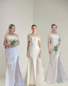 Váy suông vai lưới xẻ đùi phòng cách Châu Âu