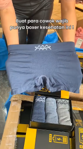 Celana Dalam Boxer [ISI 1 CELANA] Celana Boxer 5D Anti Bakteri Kesehatan Pria Dewasa | Boxer 5D Impor