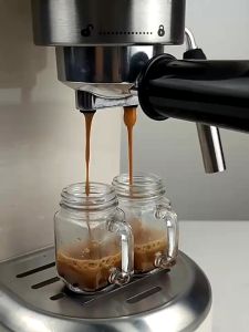 10pcs Espresso Shot Mini Mug Mini Glass Jar Mason Jar Portable Unique Espresso Coffee Shot Glass Cangkir Kopi Mini/gelas Kopi Kecil