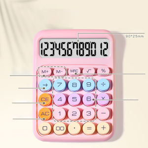 Máy Tính kẹo màu Đa Chức Năng Thông Tư Bàn Phím Cơ Sinh Viên đồ dùng học tập