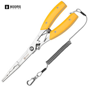 Booms Fishing H06 Fish Pliers Anti-slip High-strength Multifunctional Cut Fishing Line Fishing Tied Hook Plier Angling Equipment