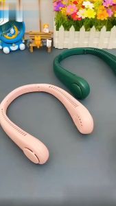 JISULIFE Portable Neck Fan Hands Free Bladeless Hanging Sport Cooling Fan Wearable Personal Leafless Desk 风扇