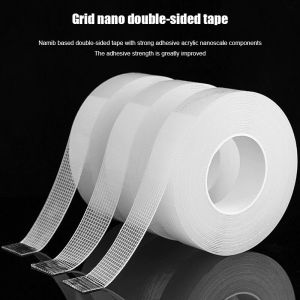 เทปกาว 2 หน้านาโน เทปนาโน โปร่งใส อเนกประสงค์ ยาว1เมตร กว้าง2ซม เทปรุ่นนาโน กันน้ำ กาวสองหน้าแบบใส ไม่ทิ้งร่องรอย
