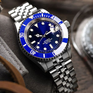 Miyota 8215 PT5000 Stainless Steel 40mm Dive Automatic Men Watch Sapphire Crystal Rotating Bezel Luminous Mechanical Wristwatch