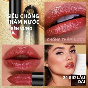 Son Môi Pearlescent Co-04 Không Thấm Nước Lâu Trôi Bóng Mượt Tạo Hiệu Ứng Ánh Nhũ Trang Điểm Cho Đôi Môi Quyến Rũ