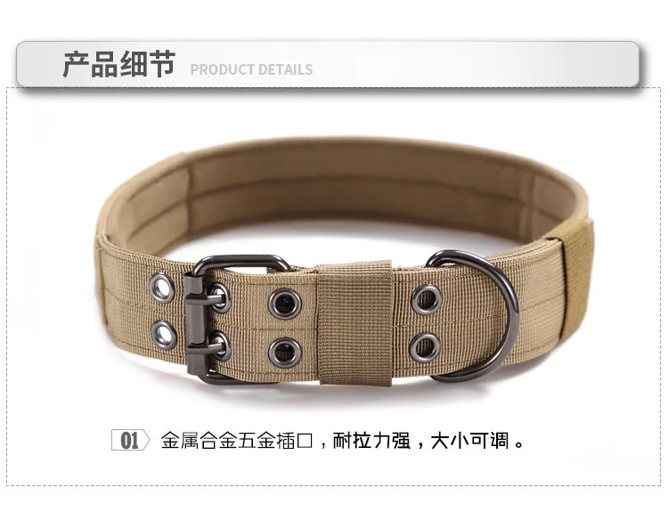 Medium and Large Size Dog Collar Nylon German Shepherd Malinois
