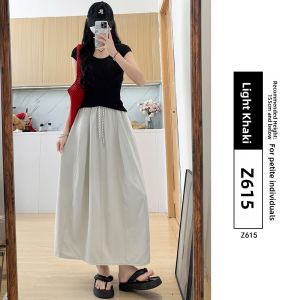 YAYANGREN | Utility Style High Waist A-Line Long Skirt
