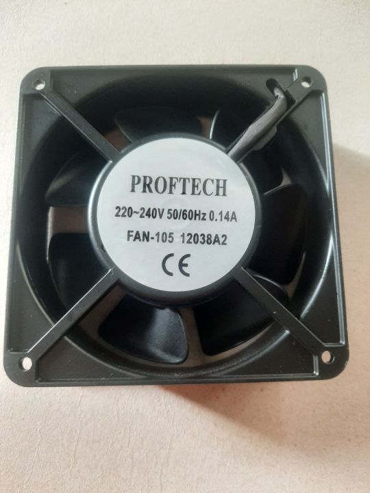 12cm PROFTECH 220 240V 50/60Hz 0.14A FAN 105 12038A2 metal echaus fan ...