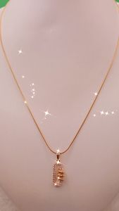 Kalung WanitaKalung Set Alloy DEA04 Italy Lapis Mas 18K Permata Zircon KP030G