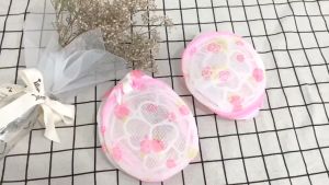 Túi Lưới Giặt Đựng Quần Áo Đồ Lót Trong Máy Giặt / Túi Giặt Bảo Vệ Quần Áo Có Hoa Văn - Túi Giặt Bảo Quản Quần Áo Có Dây Khóa Kéo Tiện Lợi