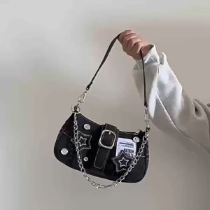 Tas Fashion Tren Terbaru: Tas Bahu Tunggal Bintang Denim