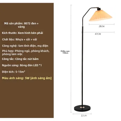 JUNENGLIANG | Đèn Sàn Sang Trọng Nếp Li Creative Minimalist Thời Trang