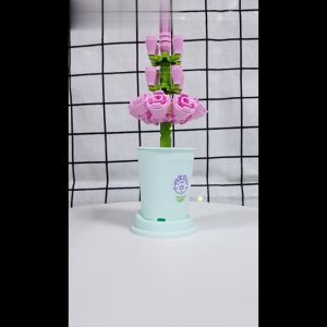 OFM-M344 Mainan Edukasi DIY Florist Tanaman Pot Building Block Nano Bricks / Balok Susun Pot Bunga
