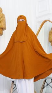 Hijab Dagu Syari Kode DILA-5XL Free Cadar Bahan Kringkel Premium By Ory AjeZas Collection