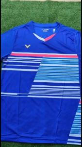 VKTR V21309 Blue Setelan Baju Kaos Badminton Olahraga Import