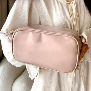 Large Capacity Makeup Bag Multi Layers Cosmetic Storage Bag Waterproof Travel Toiletry Organizers Soft PU Leather