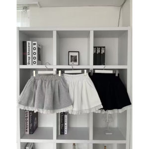 Quần Short Ống Rộng Cạp Cao Mùa Hè 2025 Cho Nữ Quần Thể Thao Thường Ngày Đa Năng Thoải Mái Quần Bó Ren Thời Trang