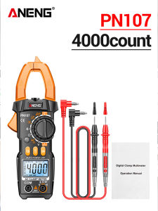 ANENG | ANENG Professional Multimeter Digital Clamp Meter PN107 AC DC Voltage Temperature 4000 Counts Voltmeter Electrician Repair Tools